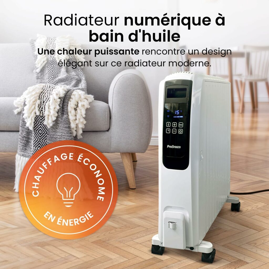 radiateur à bain d’huile Pro Breeze 2500W